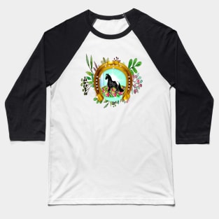 Horse and Horseshoe Baseball T-Shirt